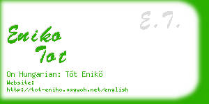 eniko tot business card